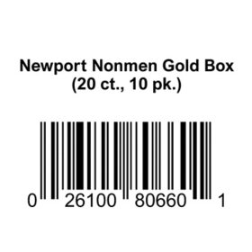 Newport Non Menthol Gold Box (20 ct., 10 pk.)