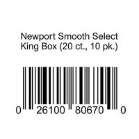 Newport Smooth Select King Box (20 ct., 10 pk.)