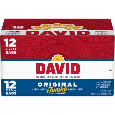 David Jumbo Sunflower Seeds (5.25 oz., 12 ct.) - Sam's Club