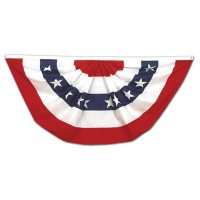 Small Pre-pleated Fan Bunting 18" x 36"
