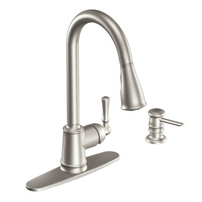 Moen Lancaster Single Handle Pulldown Kitchen Faucet - Stainless Steel -  Sam's Club