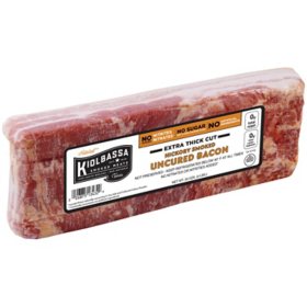 Kiolbassa Hickory Smoked Uncured Extra Thick Cut Bacon (24 ct.)