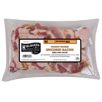 Kiolbassa Hickory Smoked Uncured Bacon Ends and Pieces (40 oz.) Sam's