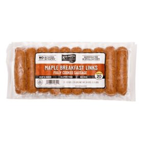 Kiolbassa Fully Cooked Maple Breakfast Sausage Links (20 ct.)