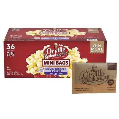 Orville Redenbacher's Movie Butter Microwave Popcorn, Mini Bags, 1.5 oz ...