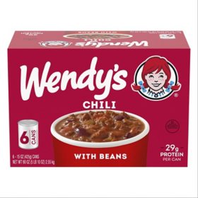 Wendy's Chili With Beans 15 oz., 6 pk.