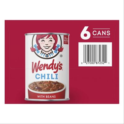 Wendy's Chili With Beans (15 oz., 6 pk.) - Sam's Club