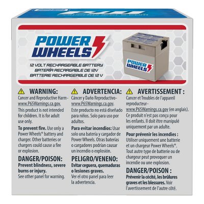 Fisher Price Power Wheels 12 Volt Rechargeable Replacement Battery Sam s Club