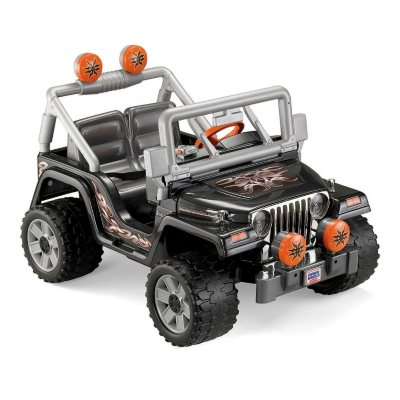 power wheels tough talking jeep wrangler powered vehicle toy