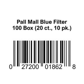 Pall Mall Blue 100 Box 20 ct., 10 pk.