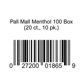 Pall Mall Menthol 100 Box 20 ct., 10 pk.
