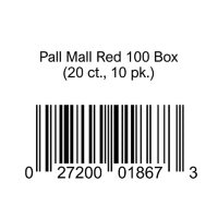 Pall Mall Red 100s Box (20 ct., 10 pk.)
