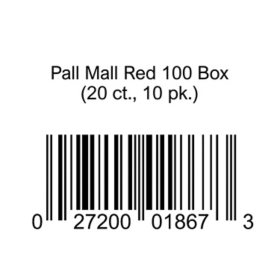 Pall Mall Red 100 Box (20 ct., 10 pk.)