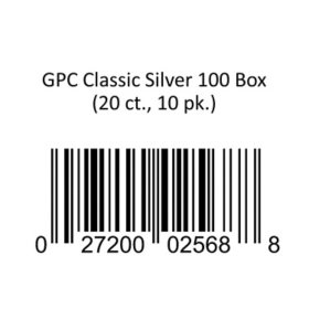 GPC Classic Silver 100 Box 20 ct., 10 pk.