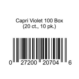 Capri Violet 100 Box 20 ct., 10 pk.