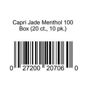 Capri Jade Menthol 100 Box (20 ct., 10 pk.)