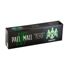 Pall Mall Black Menthol King Box 20 ct., 10 pk.