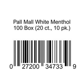 Pall Mall White Menthol 100 Box (20 ct., 10 pk.)