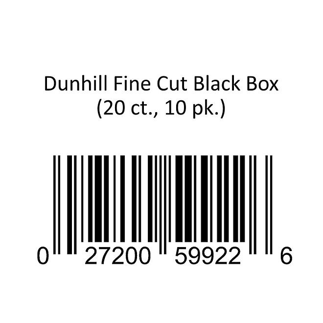 Dunhill Fine Cut Black Box (20 ct., 10 pk.)