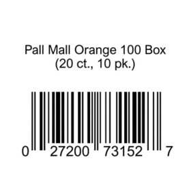 Pall Mall Orange 100 Box (20 ct., 10 pk.)