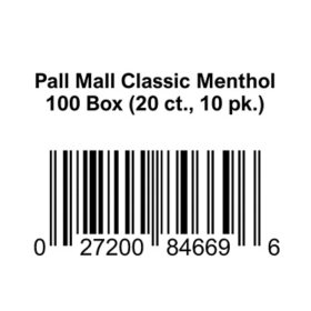 Pall Mall Classic Menthol 100 Box (20 ct., 10 pk.)