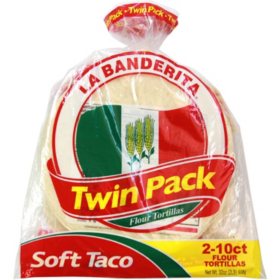 La Banderita 8" Soft Taco Flour Tortillas (16 oz., 2 pk.)