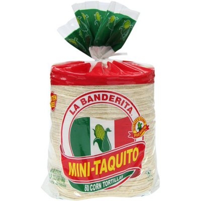 La Banderita White - Club ct.) Tortillas Sam\'s (60 Corn Mini Taquito