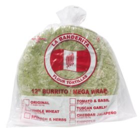 La Banderita Spinach & Herb 12in, 24ct