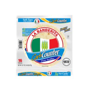 La Banderita Carb Counter Low Carb Keto Friendly Tortillas 16 ct.