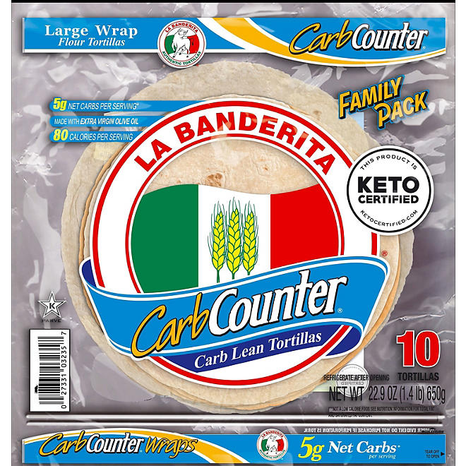 La Banderita Carb Counter 10" Tortillas Family Pack (10 ct.)