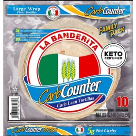 La Banderita Carb Counter 10" Tortillas Family Pack (10 ct.)