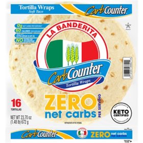La Banderita Carb Counter Zero Net Carbs Soft Taco, 16 ct.