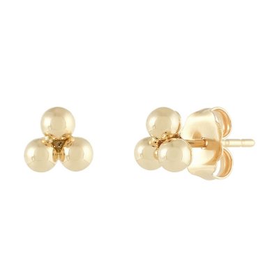 Three hot sale ball earrings