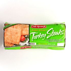 C & B Maddox White Meat Turkey Steaks 3.45 lbs.