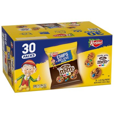 Keebler Chips Deluxe Minis M and Ms Cookies Case