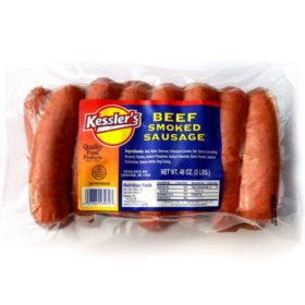 Kessler's Beef Smoked Sausage 3 lb.