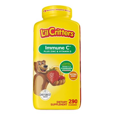 L Il Critter Kids Immune C Plus Zinc And Vitamin D 290 Ct Sam S Club