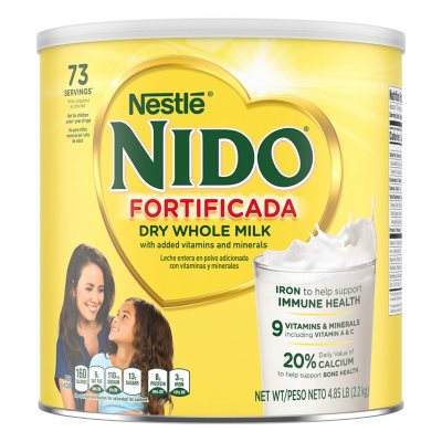 Nestle Nido Fortificada Whole Milk Powder 4 85 Lbs Sam S Club