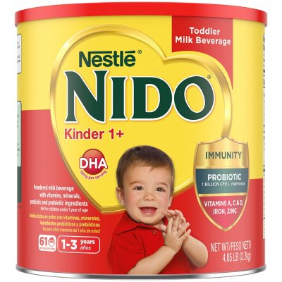 Nestle NIDO Kinder 1+ Toddler Powdered Milk Beverage ( lbs.) - Sam's  Club