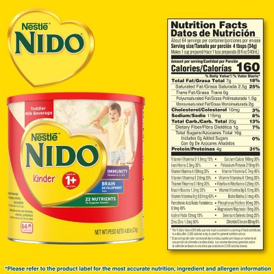 nido milk powder for toddlers