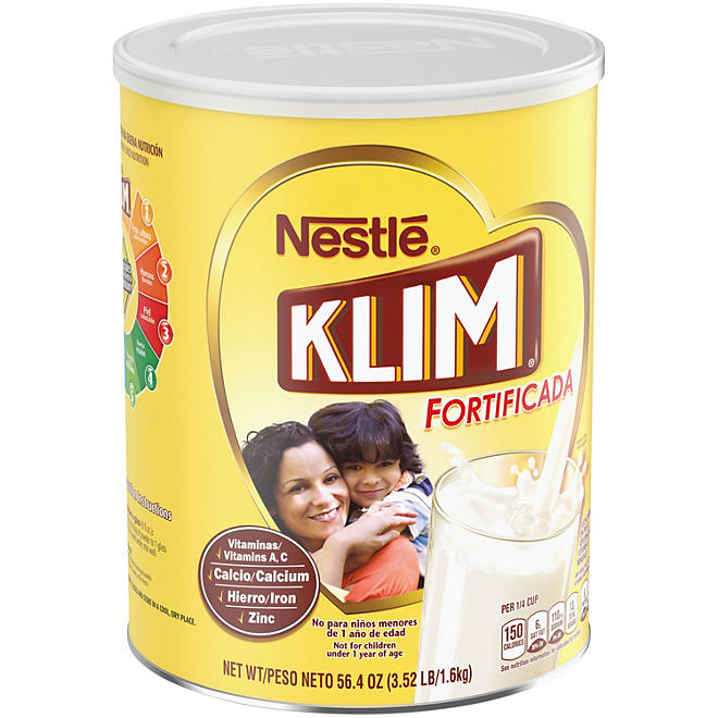 KLIM Fortificada Dry Whole Milk Powder 56.4 oz.
