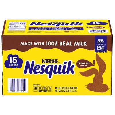 Nesquik Chocolate Milk (8 fl. oz., 15 pk.) - Sam's Club