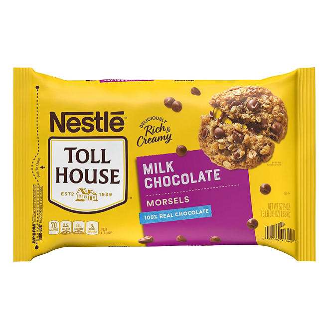 NESTLE TOLL HOUSE Milk Chocolate Morsels 57.5 oz.