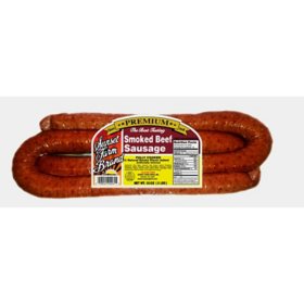 Sunset Farm Foods Premium Beef Smoked Sausage, 2 lbs.