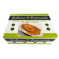 Nature's Grain Italiano Ristorante Breadsticks - Garlic and Sea Salt - 30 Breadsticks per Carton. Perfect for every meal!