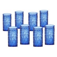 Jax Highball Glassware, Set of 8 (Assorted Colors)