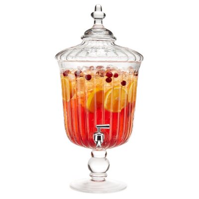 Sleek Crystal Beverage Dispenser, 8qt.