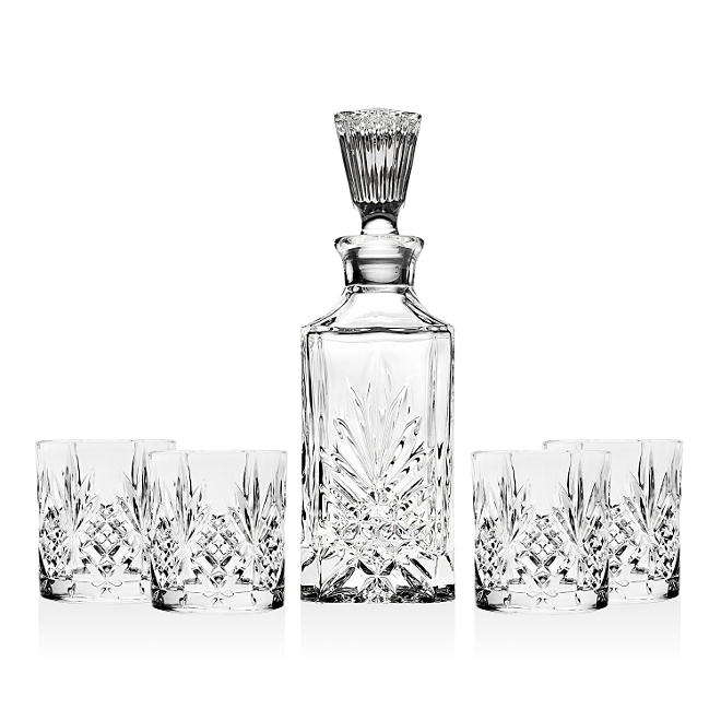 Shannon Crystal 5-Piece Whiskey Set