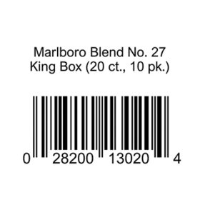 Marlboro Blend No. 27 King Box Cigarettes 20 ct., 10 pk.