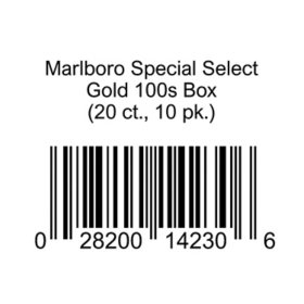 Marlboro Special Select Gold 100s Box 20 ct., 10 pk.